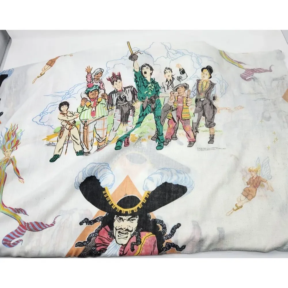 RARE Vtg 1991 HOOK Movie Sheet Set Robin Williams Peter Pan Lost Boys Tinkerbell